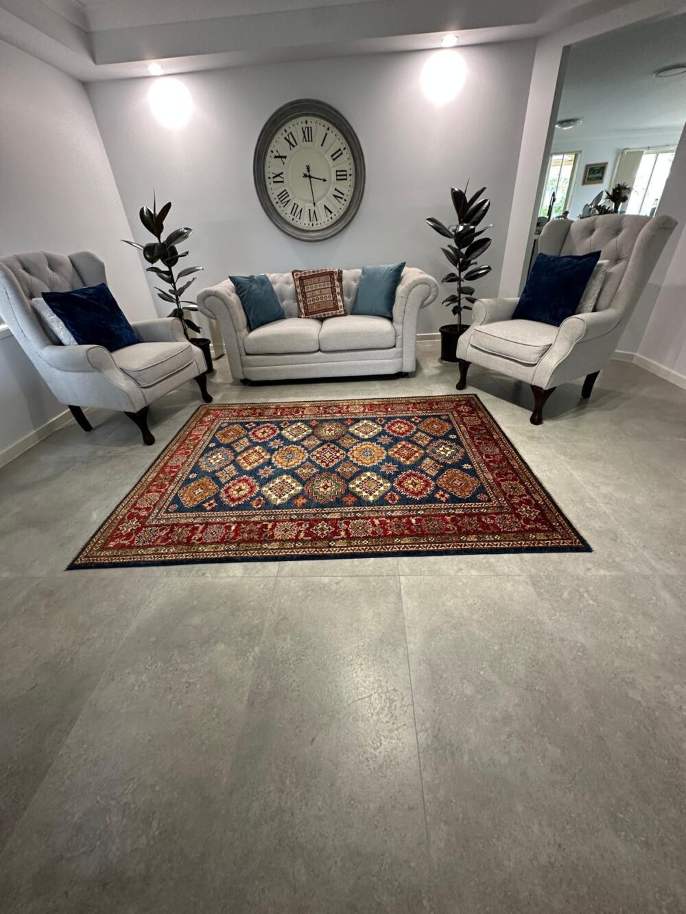 Kazak Afghan Hand Made 100% Wool