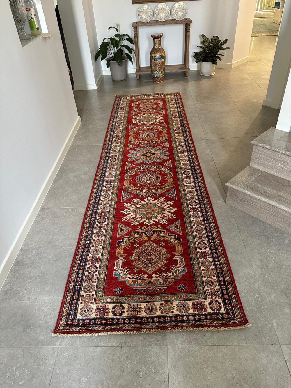 Kazak Afghan Hand Made 100% Wool