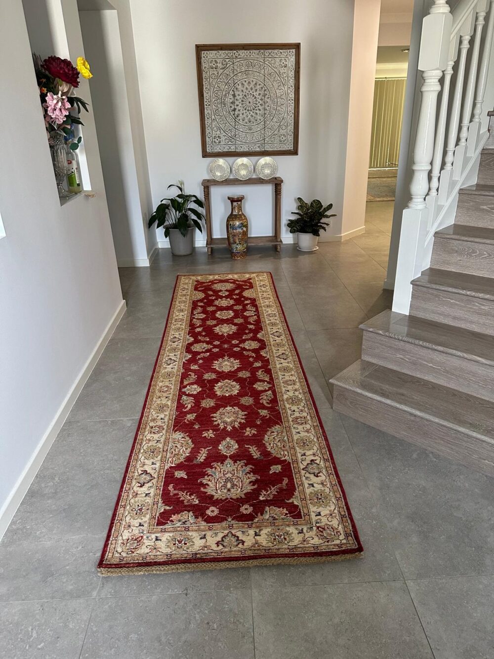 Zieglar Afghan Hand Made 100% Wool - Vegetable Dye