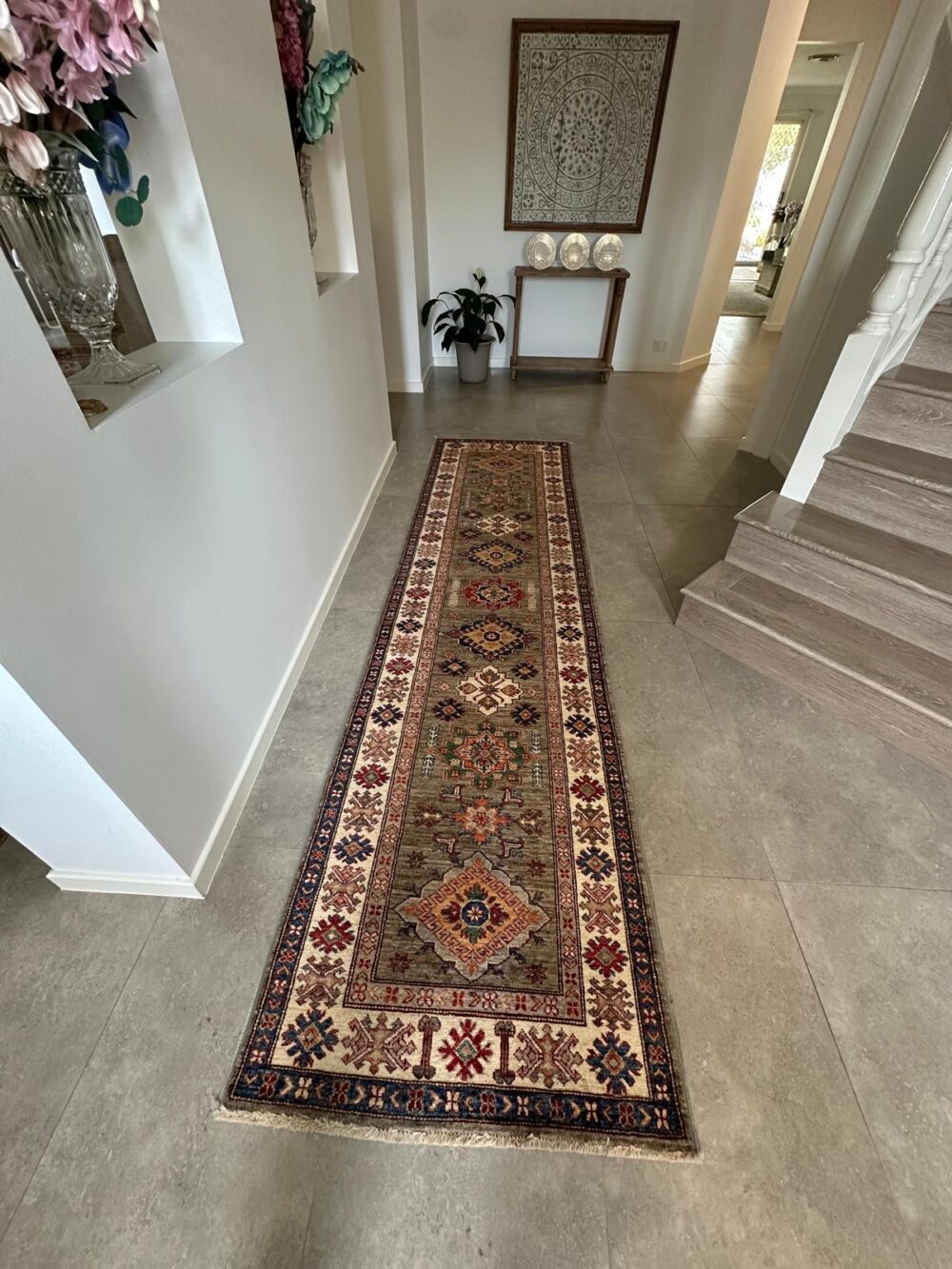 Kazak Afghan Hand Made 100% Wool